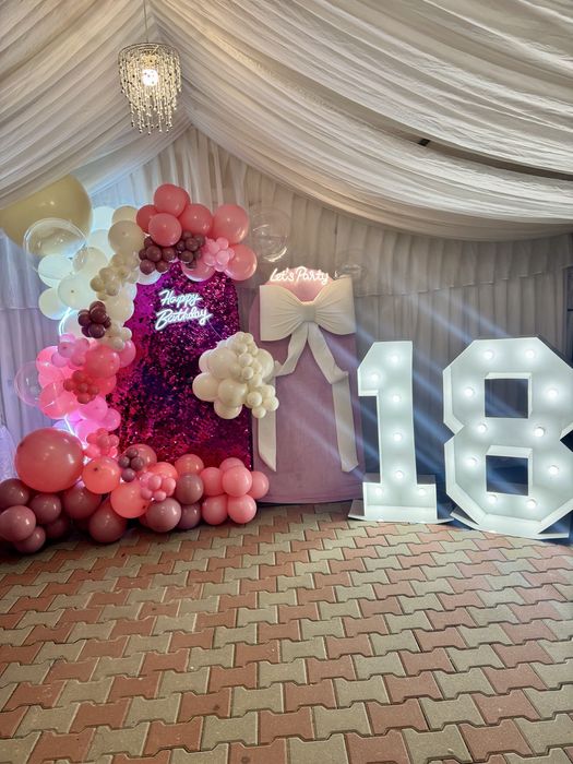 Cifre volumetrice , gender reveal, baloane heliu decor baloane