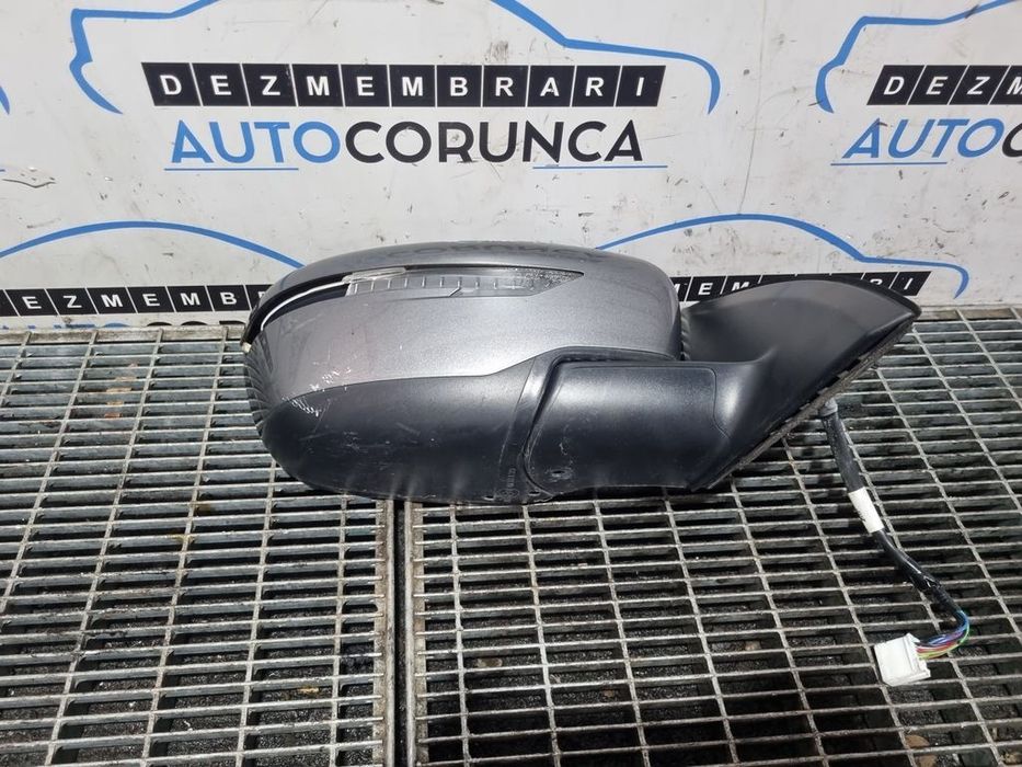 Oglinda dreapta Nissan Qashqai J11 2013 - 2017 4 Usi GRI (1023) Rabatabile FISURAT ...