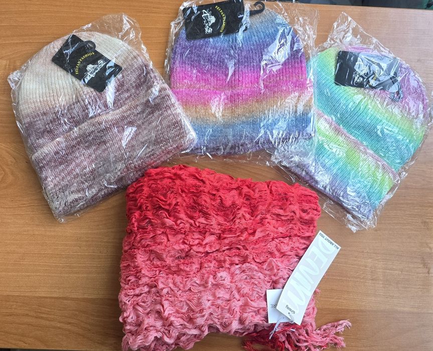 Шапки на подарки муж и жен