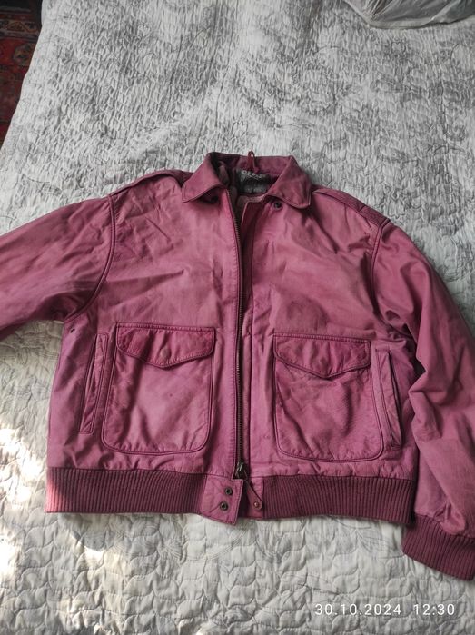 Натуральная кожаная куртка б/у