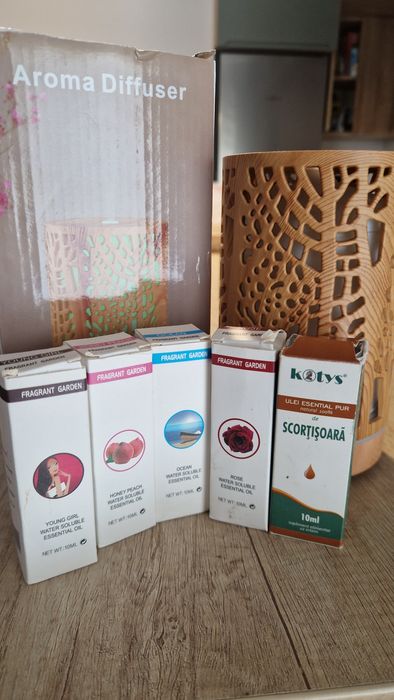 Difuzor Aromaterapie + 5 Uleiuri Parfumate/Esențiale
