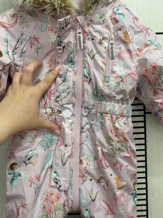 Зимен непромокаем космонавт с пухакава качулка, Next