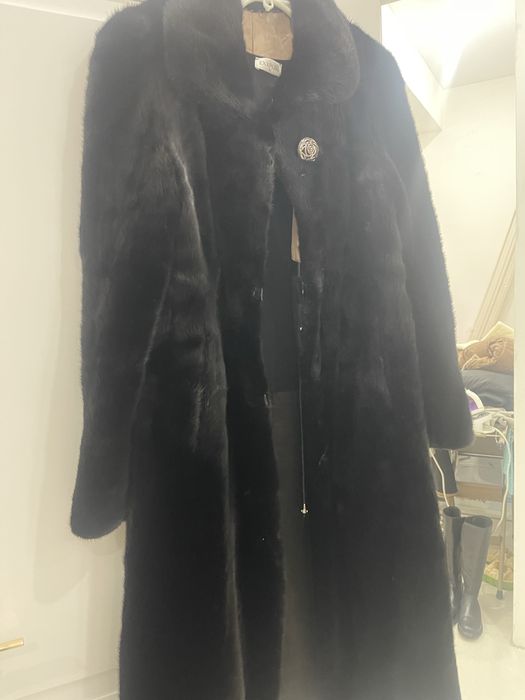 Шуба норка длинная цельная