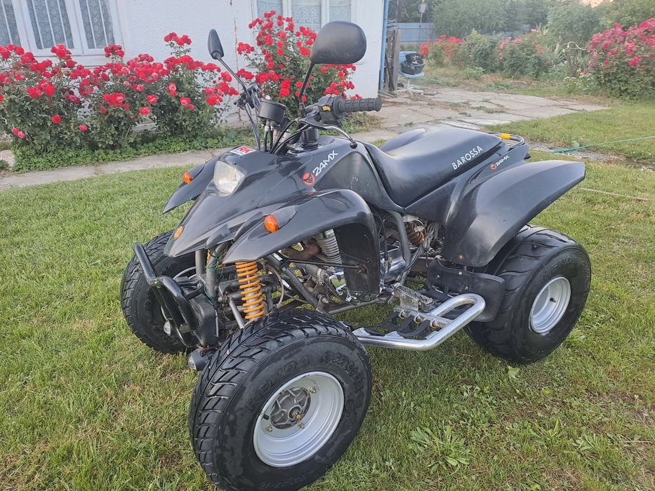 Atv  Barossa 250Cc perfect funcțional, pornire buton  doua pistoane, functoneaza 9 din10, tel 0767 502 026,  Vrancea, Focșani