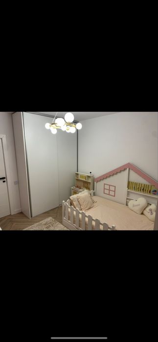 Pat montessori + saltea + 3 lenjerii