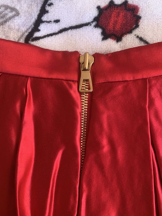 BALMAIN x H&M XS размер мини червена пола