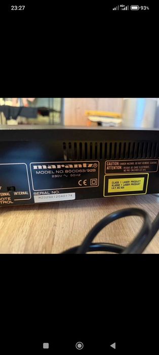 Топовый СД проигрыватель marantz CD-63mkll..