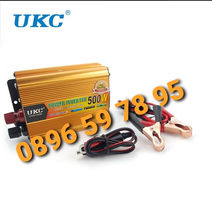 1000 W Инвертор Преобразовател 24 12v 500w Кола Камион Автобус Инвенто