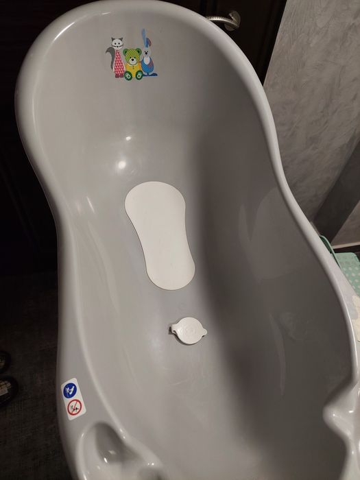 Бебешка вана за къпане със стойка и седалка за бебе