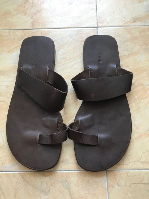 Мъжки кожени сандали, ръчна изработка