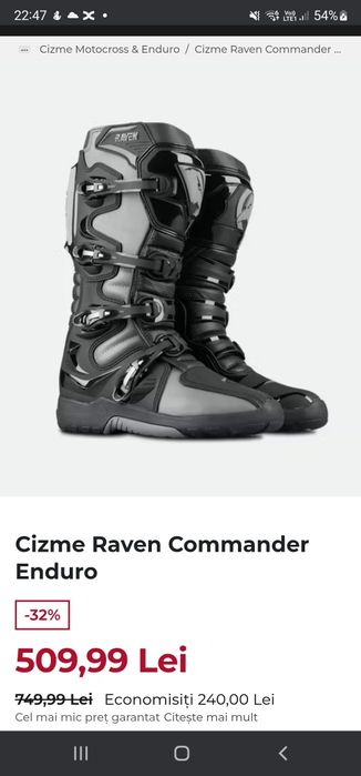 Cizme raven commander enduro