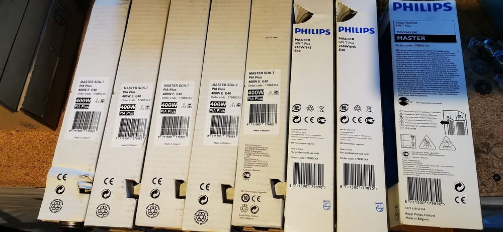 Becuri Philips master e40 400w, 250w/645  e40,,pl c2p