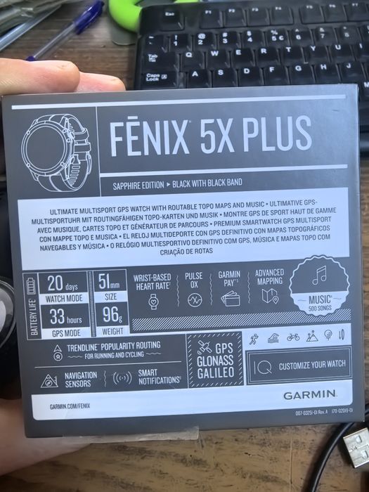 Garmin fenix 5x plus safire 51 mm