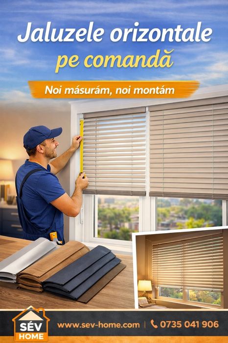 Jaluzele orizontale din Aluminiu cu montaj București