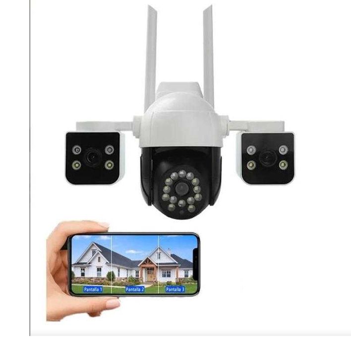 PTZ Wifi Тройна IP Камера 5mp