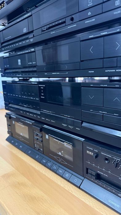 Sistem audio vintage Grundig Fine Arts + Onkyo + ELAC – stare excelentă, adus din Germania