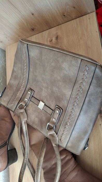 Ботуши естествена кожа N39, чанта