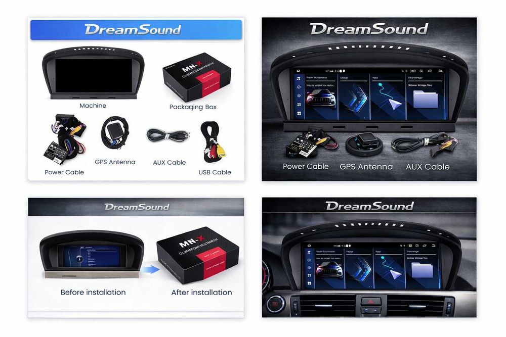 8.8" Android мултимедия за BMW E60 / E90 | CarPlay, Android Auto, GPS