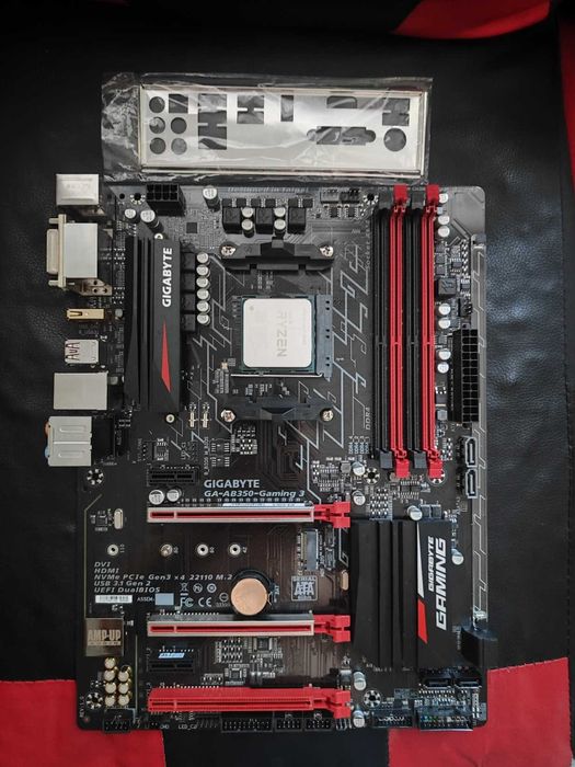 Процессор Ryzen 5 3600X + Gigabyte GA-AB350-Gaming 3