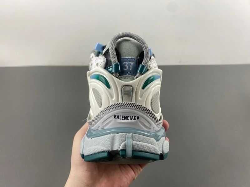 Balenciaga Runner White Green Blue Dark Grey/Black