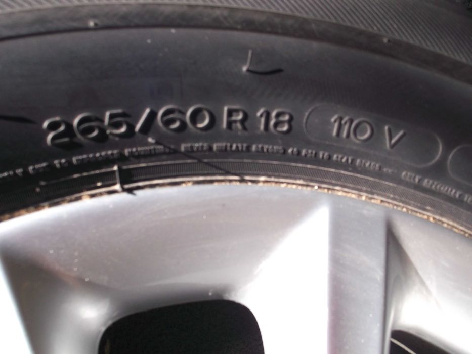 4xJante Original Mercedes cu Anvelope M+S.- Michelin. 265/60R18