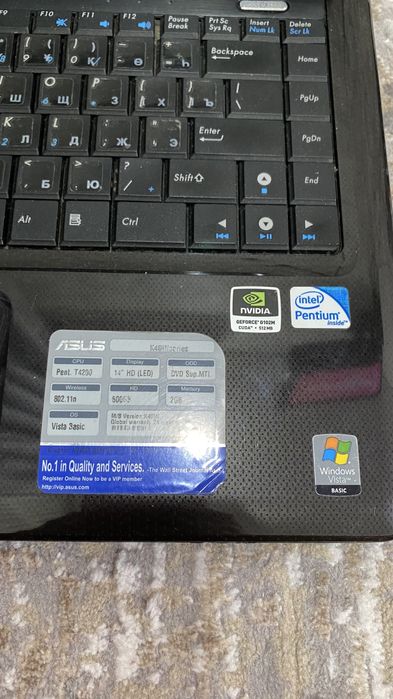 Ноутбук asus рабочая