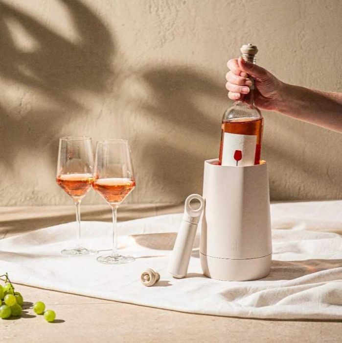 Охладител за вино Vacu Vin - Hexo, Sand