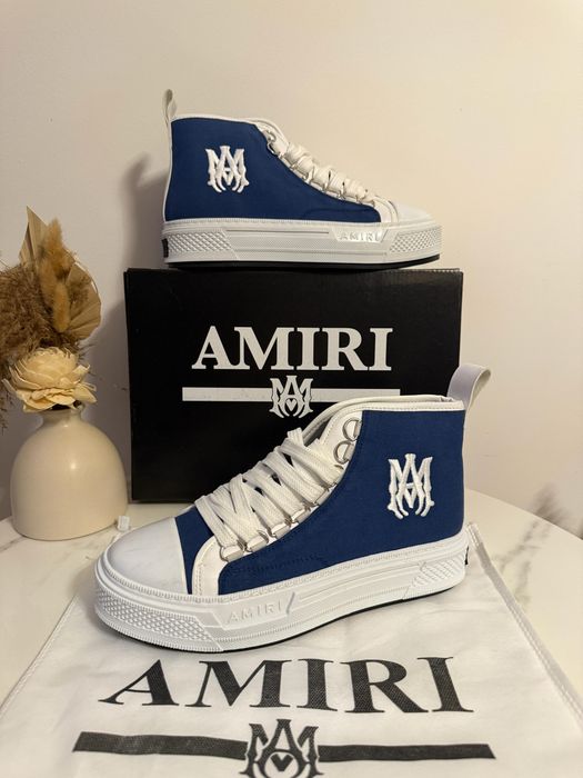 Amiri High Top Alb&Albastru