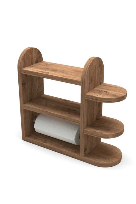 Дървена етажерка за кухня / Органайзер за подправки / Кухненски рафт