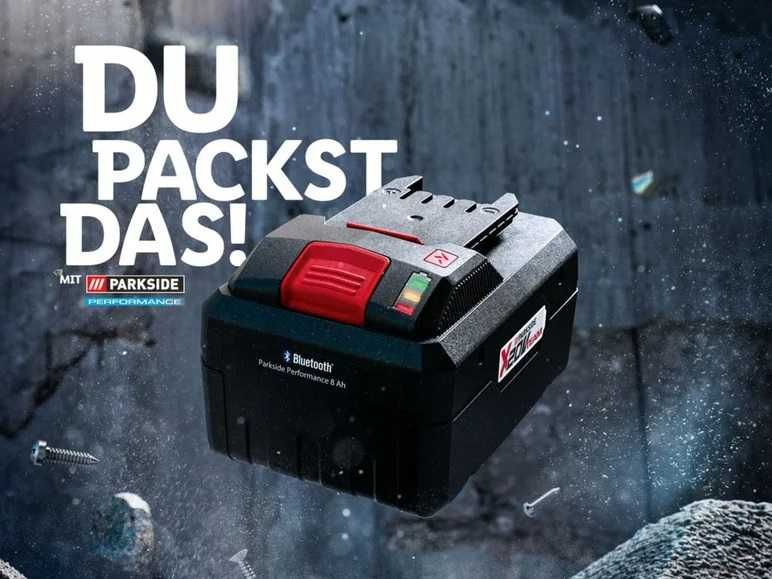 ГАРАНЦИЯ 8Ah и 4Ah батерия с блутут Parkside Perfomance