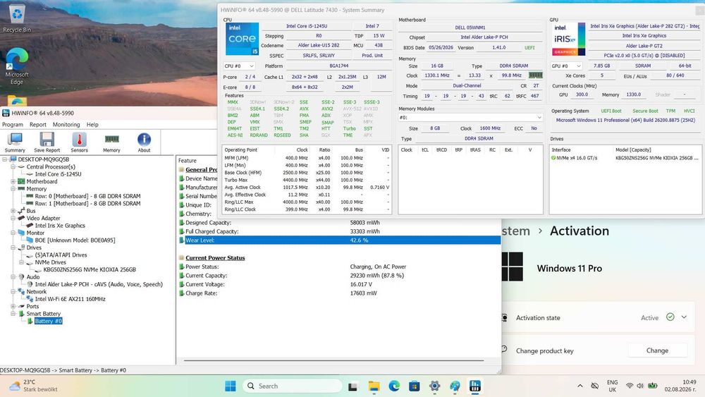 Dell Latitude 7430 FHD IPS i5-1245U/256GB/16GB