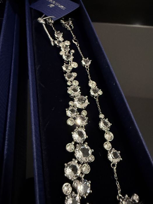 Set Swarovski Constella colier-bratara-cercei VIDEO whatsap