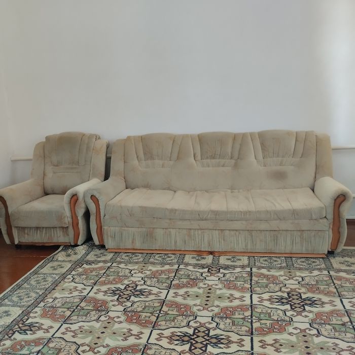 Диван и 2 кресла б/у