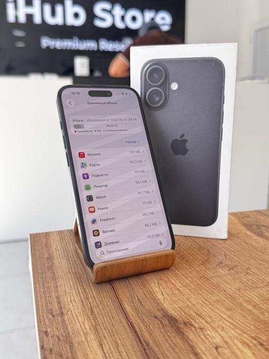 Айфон16•128гб/96%қара