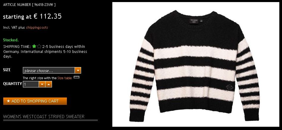 Harley-Davidson - Sweater - 100 % Authentic Official Merchandise