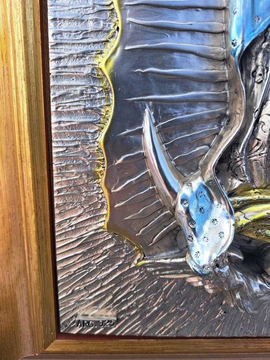 Icoana placata argint 925 " Fecioara din Guadalupe"- Creazioni Artistiche