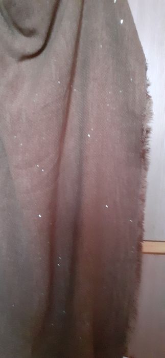 Шал дамски, плетен,кафяв