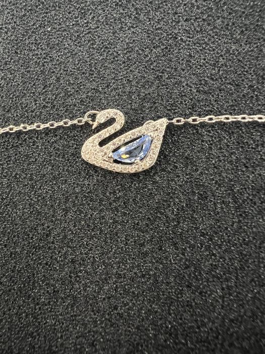 Колие Swarovski Blue “Swan” Синьо / С покупен документ