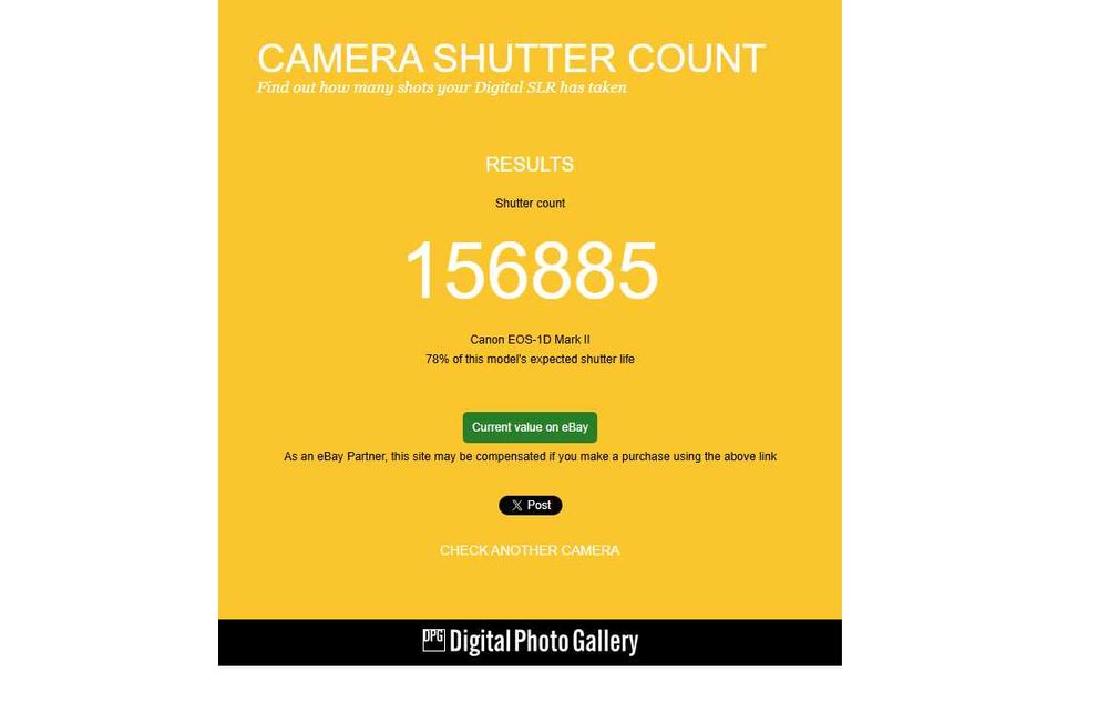 Aparat foto profesionist Canon 1D Mark II - 156.885 cadre