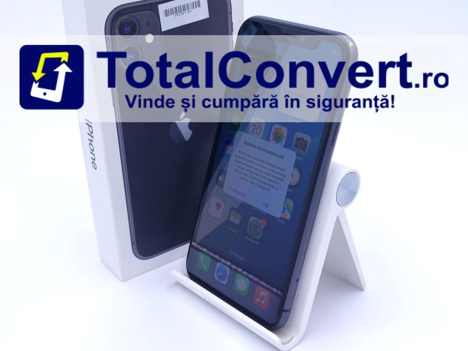 Apple iPhone 11 64GB Black 4GB Single SIM, Garantie 24 luni | #D92581