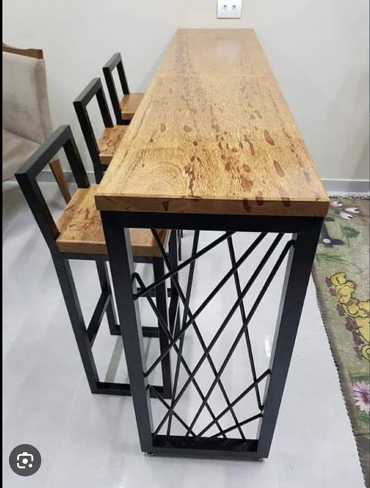 Мебель из металла и дерева