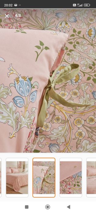 Спално бельо - двоен комплект от памук