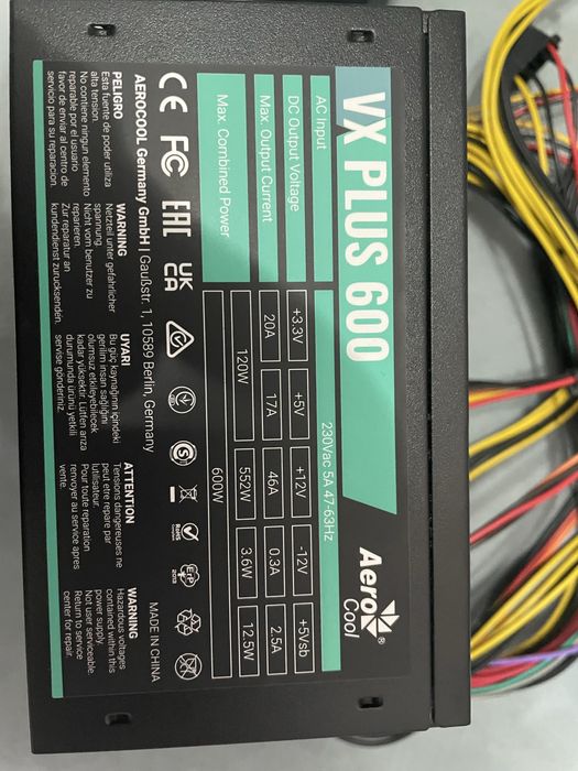 rtx 2060 super i5 10400f aerocool vx plus 600