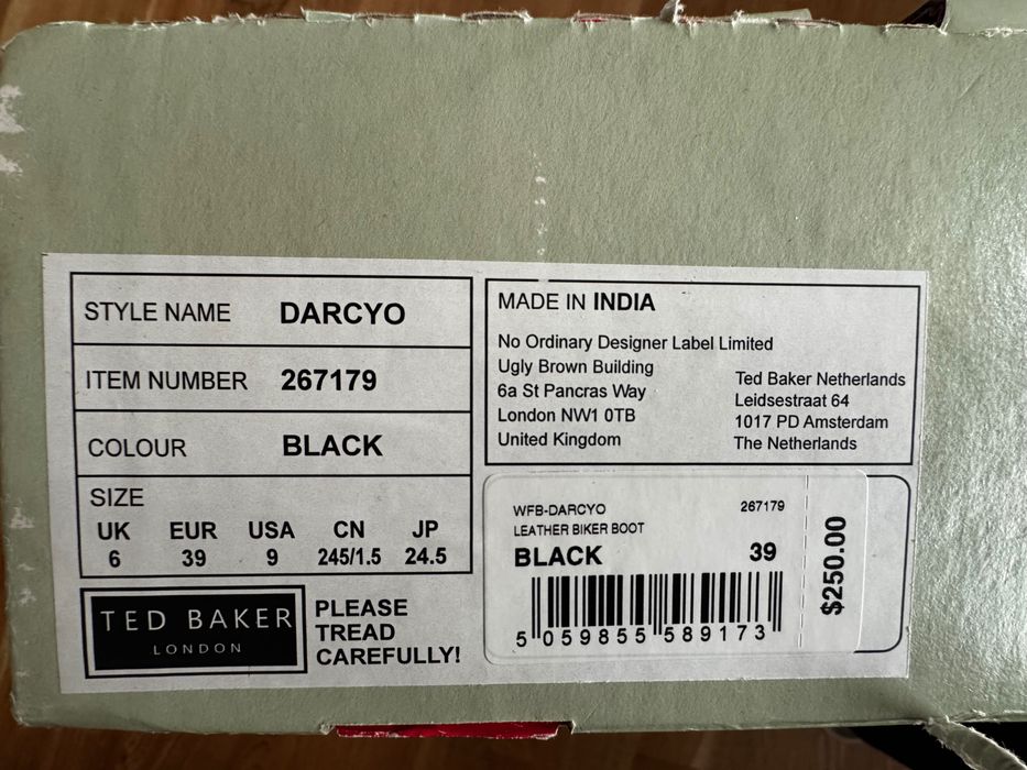 Чисто нови Дамски боти Ted Baker, 39