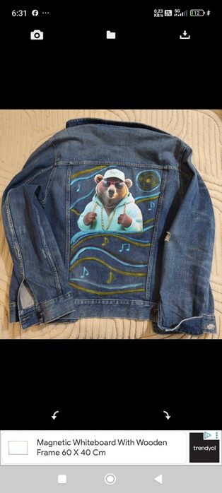 Geaca Mango blugi personalizata