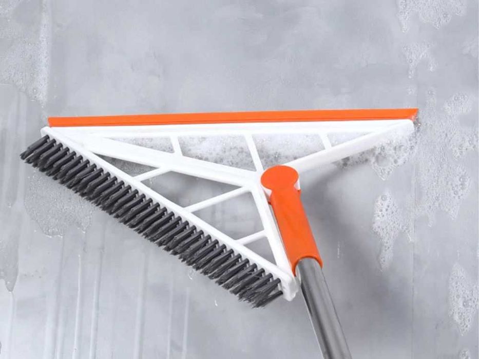 Силиконова метла/четка с регулируема дръжка – магическа двойна глава
