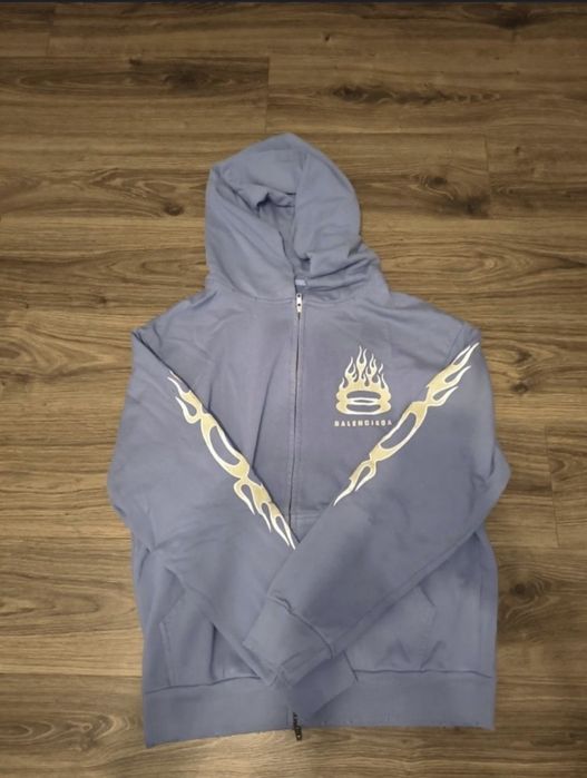 Hanorac Balenciaga Flames Zip-up