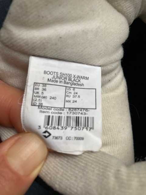 Детски / Дамски зимни ботуши апрески Decathlon - 38 номер