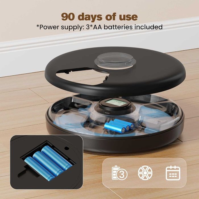 ЧИСТО НОВА BEMOONY F19L автоматична хранилка за животни...