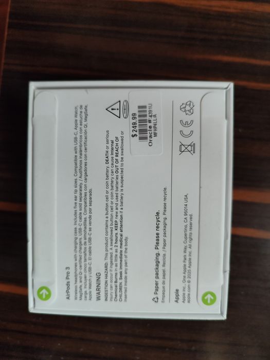 Assalomu alaykukm haqiqiy iphone AirPods Pro 3 bor kimga kerak bolsa